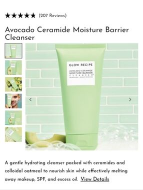 Glow Recipe NWT Avocado Ceramide Moisture Barrier Cleanser